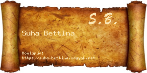 Suha Bettina névjegykártya
