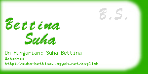bettina suha business card